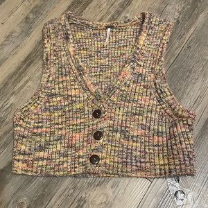 Free People Ribbed Vest - 90s Vibes